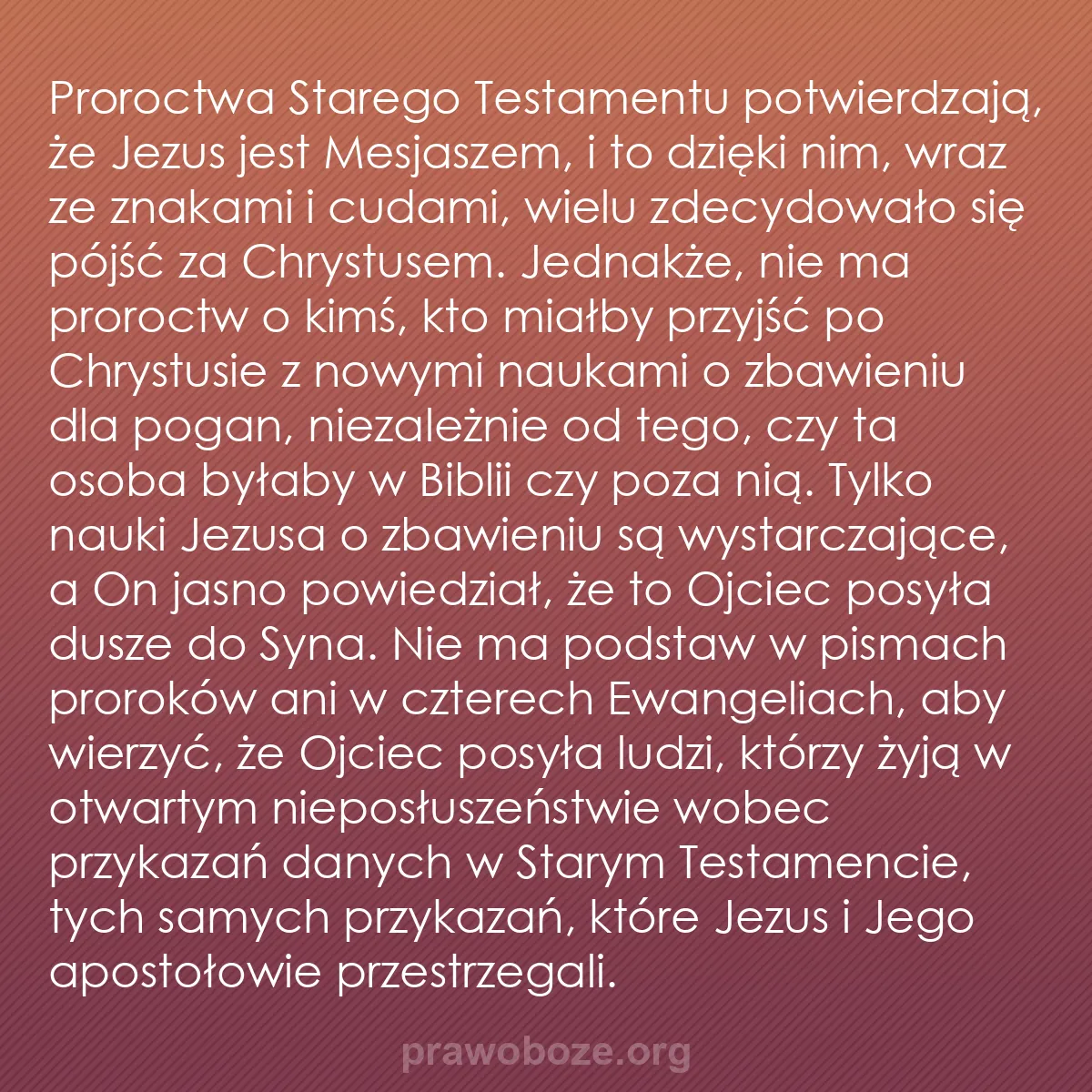 0006 – Grafika o Prawie Bożym: Proroctwa Starego Testamentu potwierdzają, że Jezus...