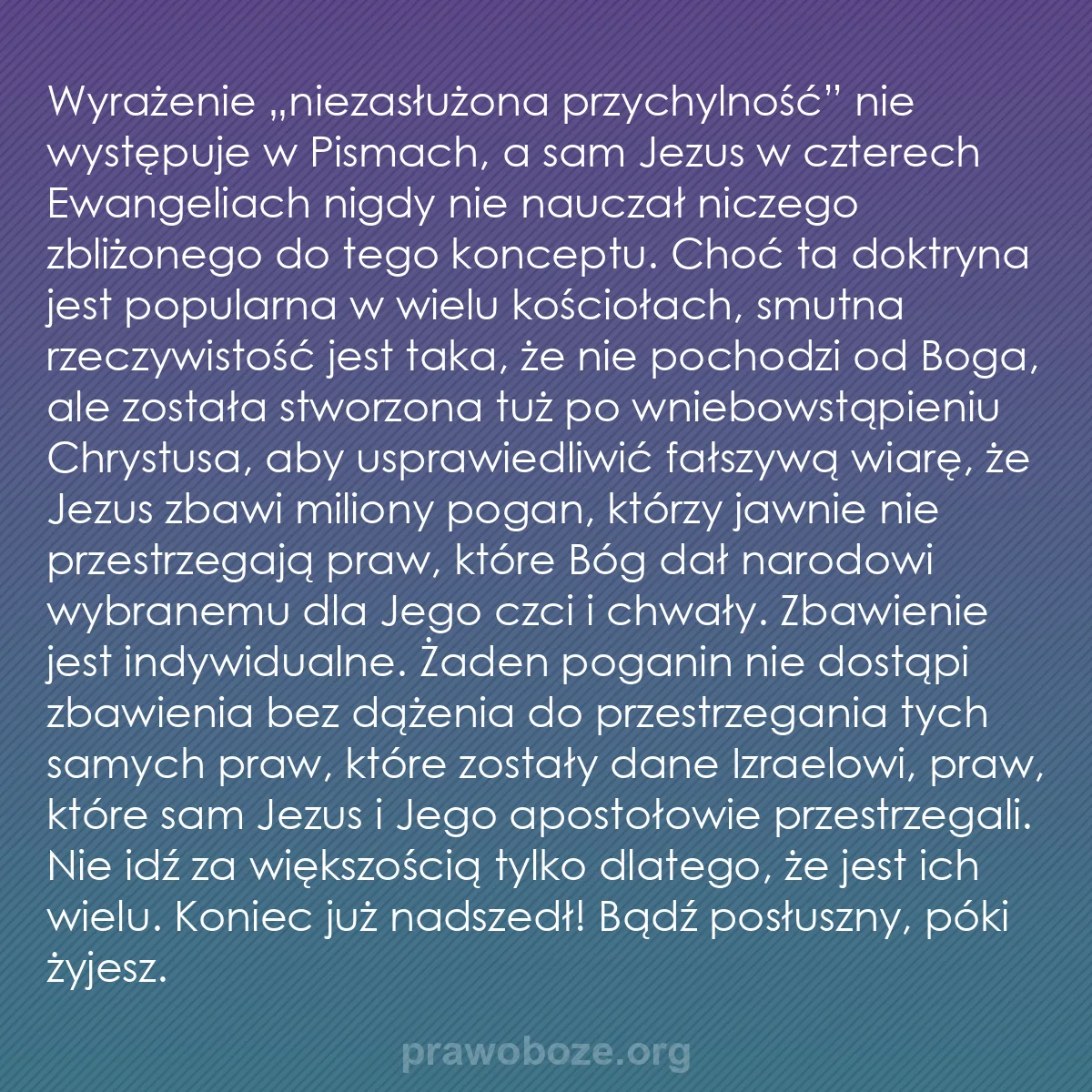 0022 – Grafika o Prawie Bożym: Wyrażenie „niezasłużona przychylność” nie występuje...