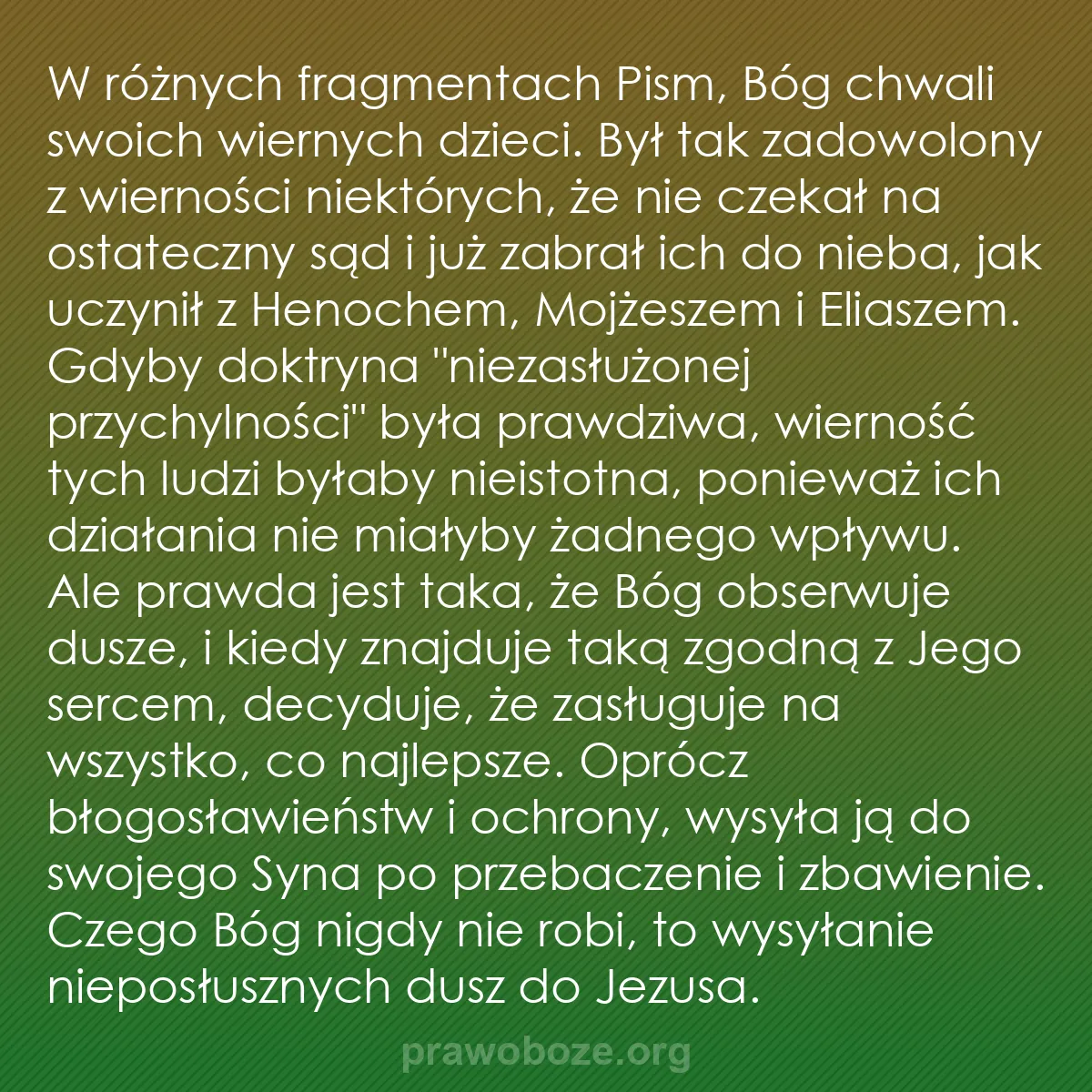 0076 – Grafika o Prawie Bożym: W różnych fragmentach Pism, Bóg chwali swoich wiernych...