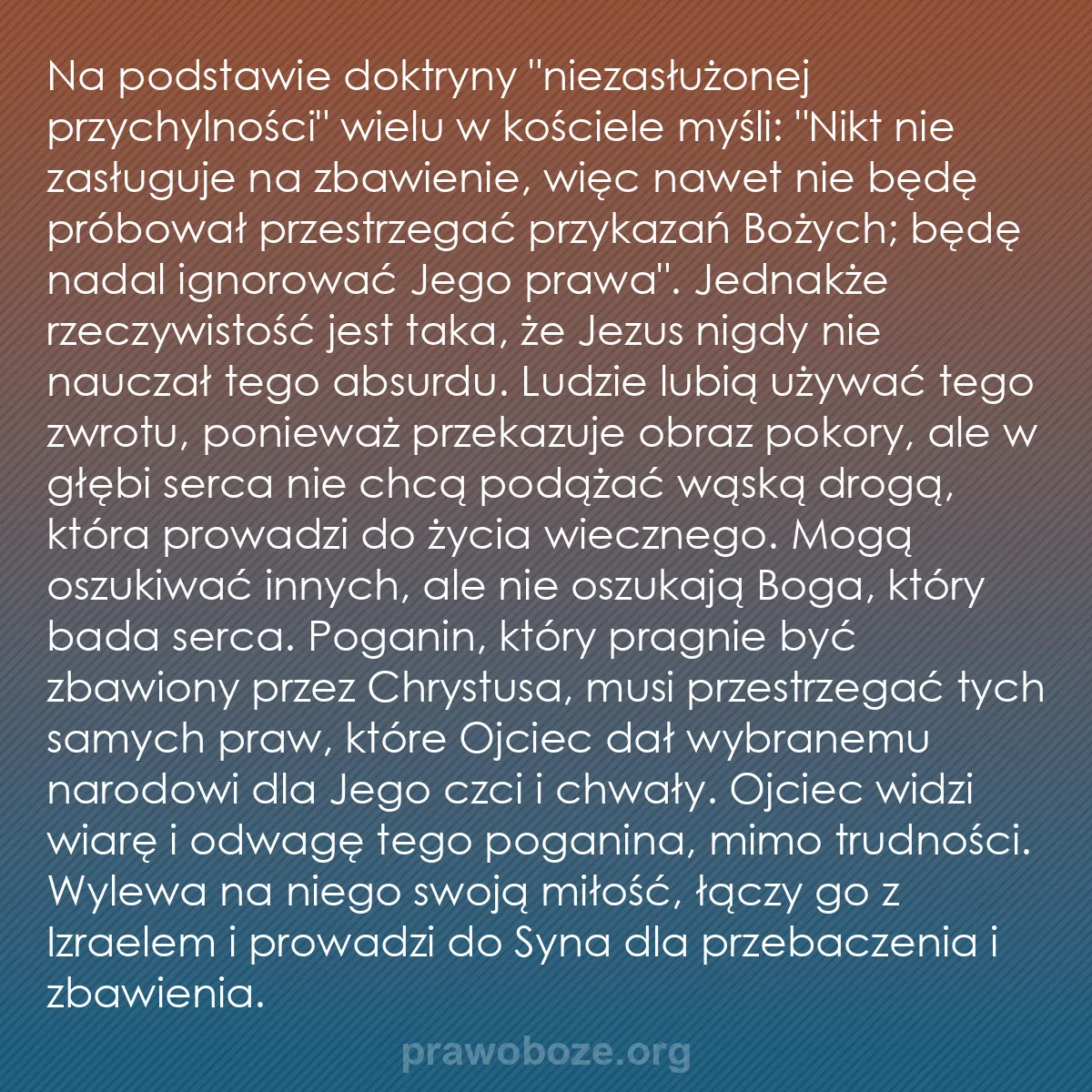 0152 – Grafika o Prawie Bożym: Na podstawie doktryny "niezasłużonej przychylności"...