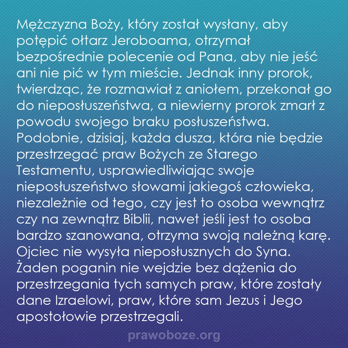 0155 – Grafika o Prawie Bożym: Mężczyzna Boży, który został wysłany, aby potępić...