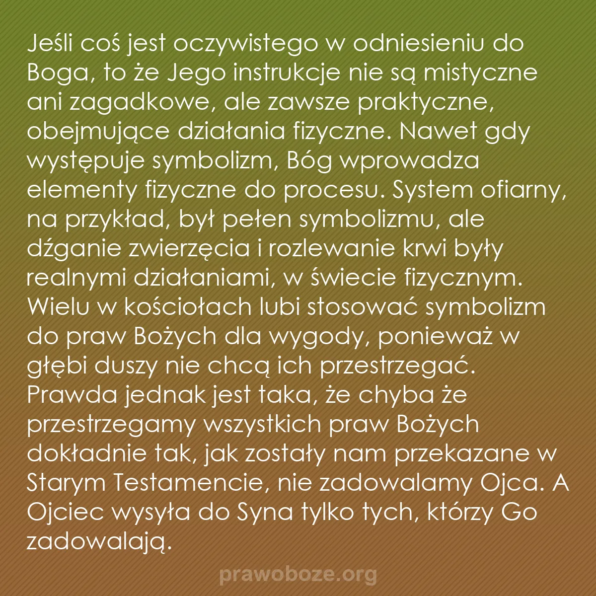 0209 – Grafika o Prawie Bożym: Jeśli coś jest oczywistego w odniesieniu do Boga,...