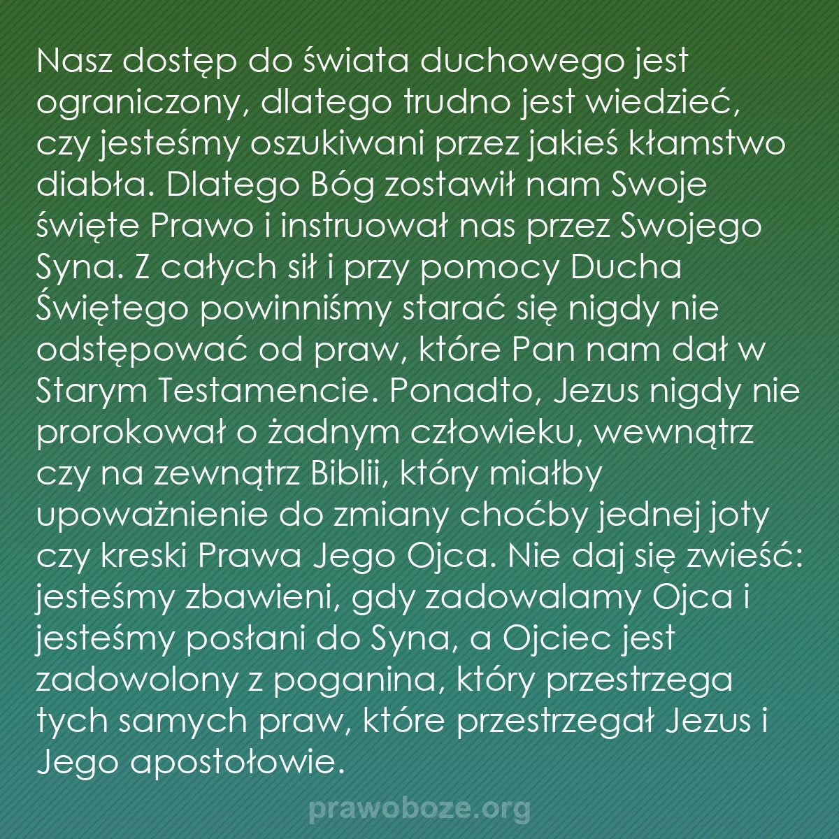 0230 – Grafika o Prawie Bożym: Nasz dostęp do świata duchowego jest ograniczony,...