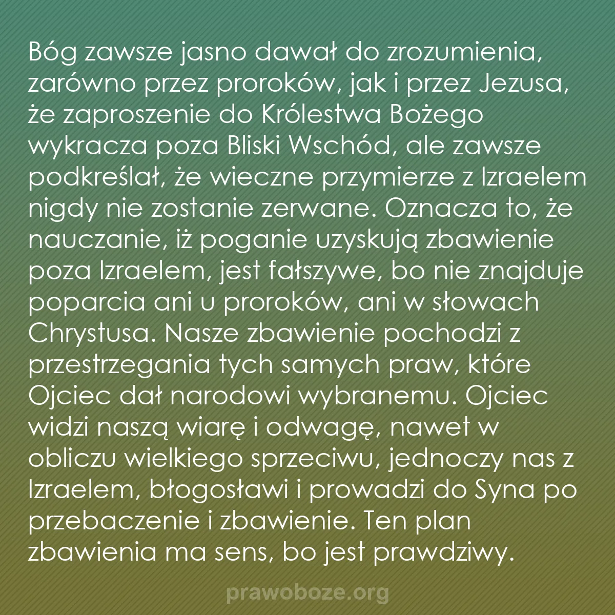 b0003 - Grafika o Prawie Bożym: Bóg zawsze jasno dawał do zrozumienia, zarówno przez proroków,...