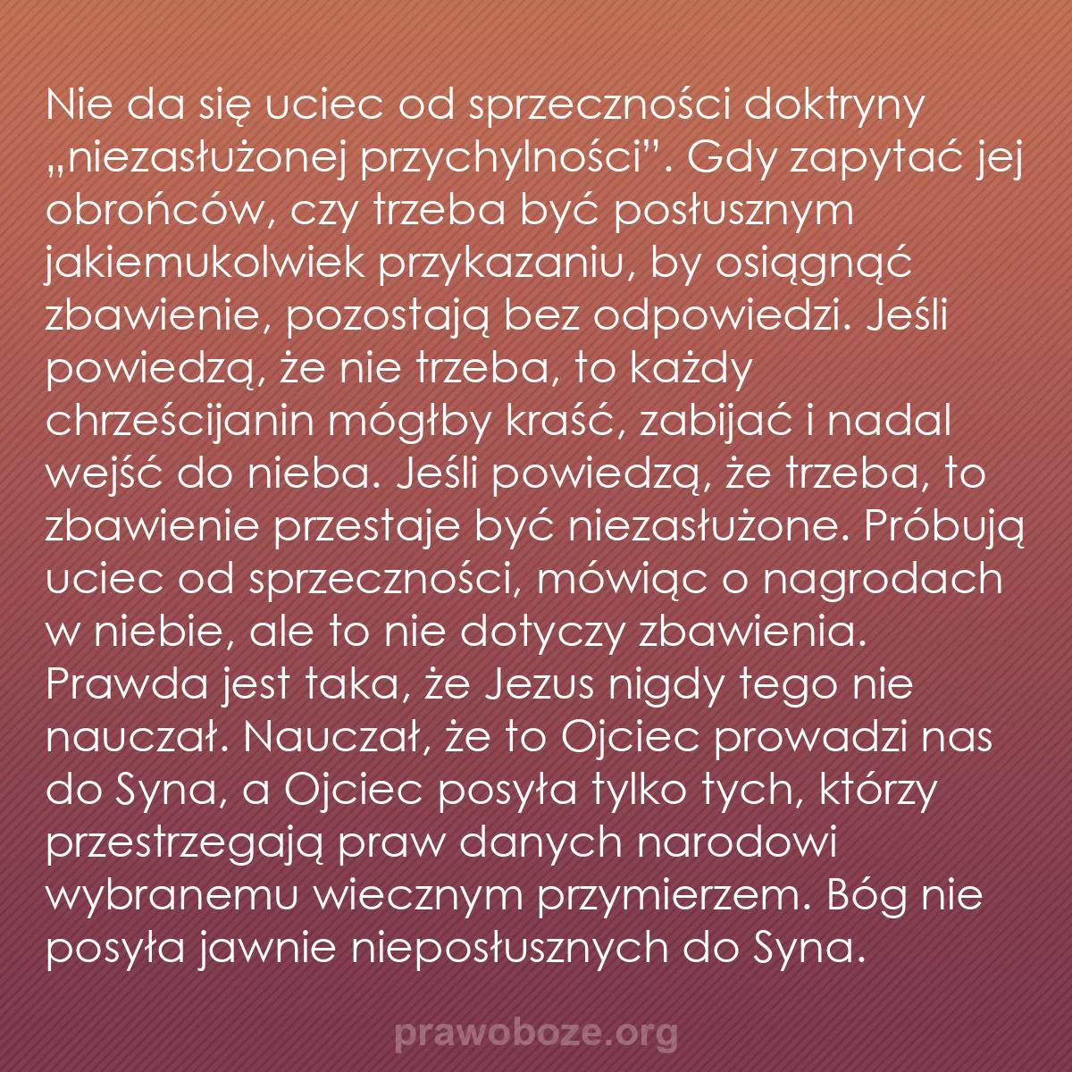 b0006 - Grafika o Prawie Bożym: Nie da się uciec od sprzeczności doktryny „niezasłużonej przychylności”....