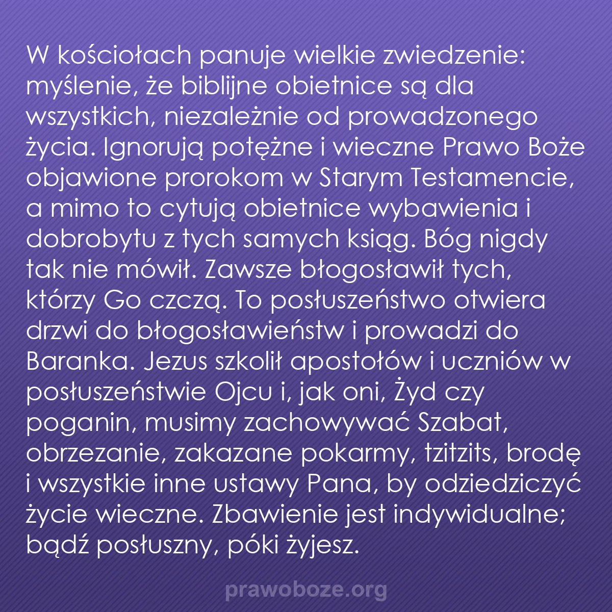 b0018 - Grafika o Prawie Bożym: W kościołach panuje wielkie zwiedzenie: myślenie, że biblijne...