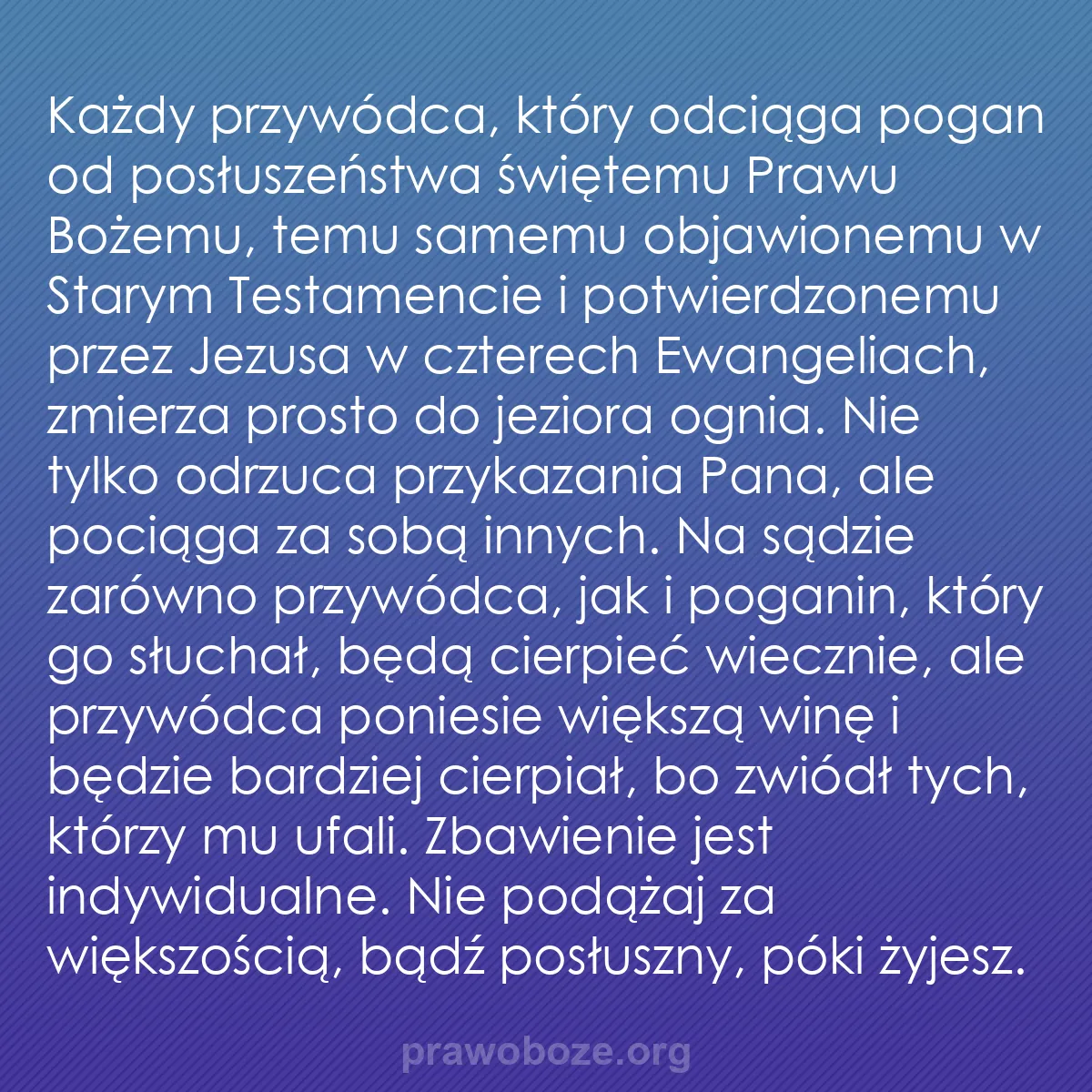 b0027 - Grafika o Prawie Bożym: Każdy przywódca, który odciąga pogan od posłuszeństwa świętemu...