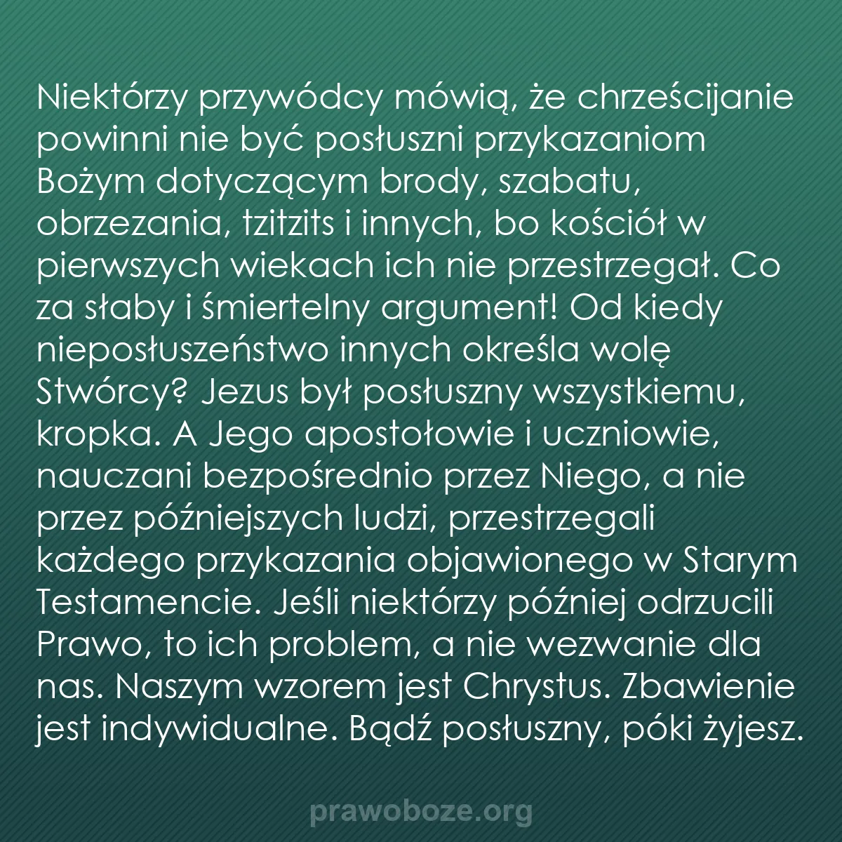 b0040 - Grafika o Prawie Bożym: Niektórzy przywódcy mówią, że chrześcijanie powinni nie być...