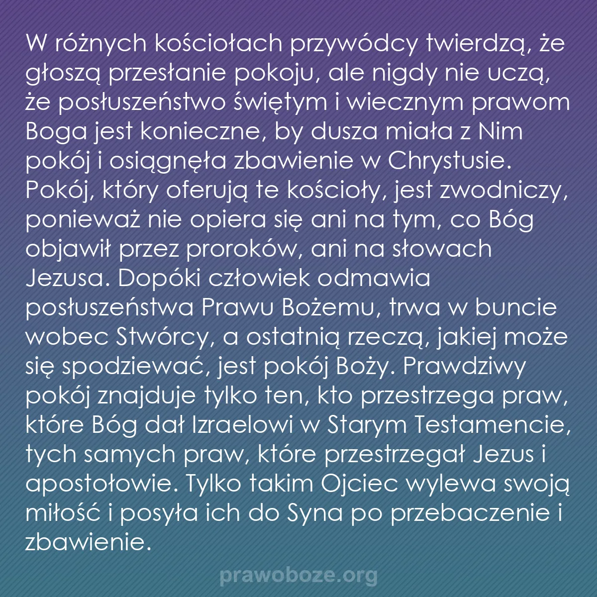 b0042 - Grafika o Prawie Bożym: W różnych kościołach przywódcy twierdzą, że głoszą przesłanie...