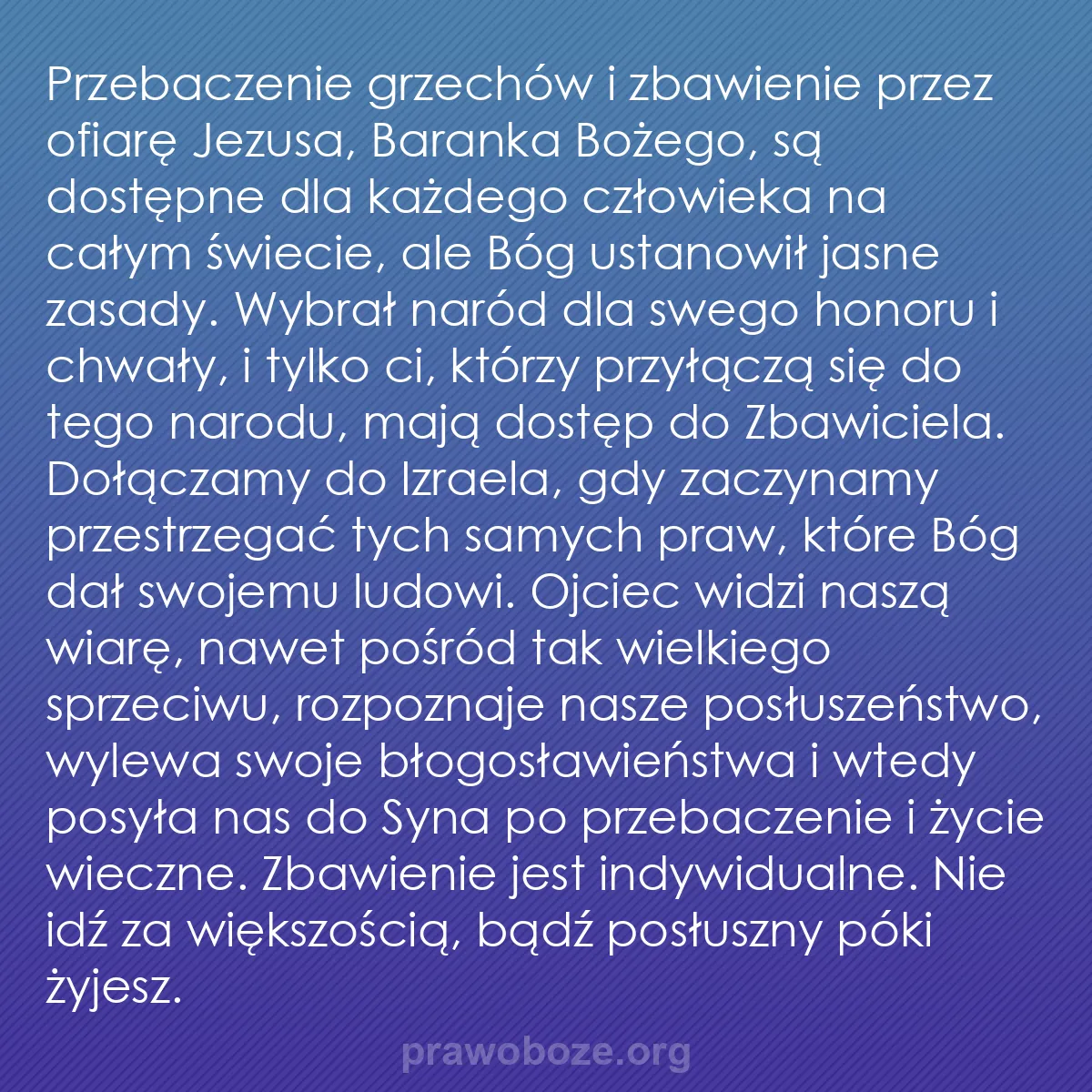 b0067 - Grafika o Prawie Bożym: Przebaczenie grzechów i zbawienie przez ofiarę Jezusa, Baranka...