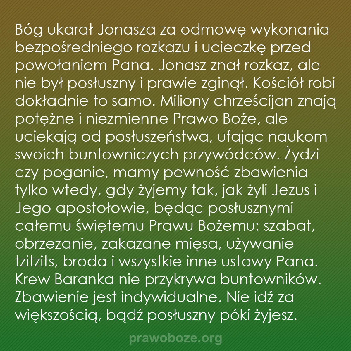 b0076 - Grafika o Prawie Bożym: Bóg ukarał Jonasza za odmowę wykonania bezpośredniego rozkazu...