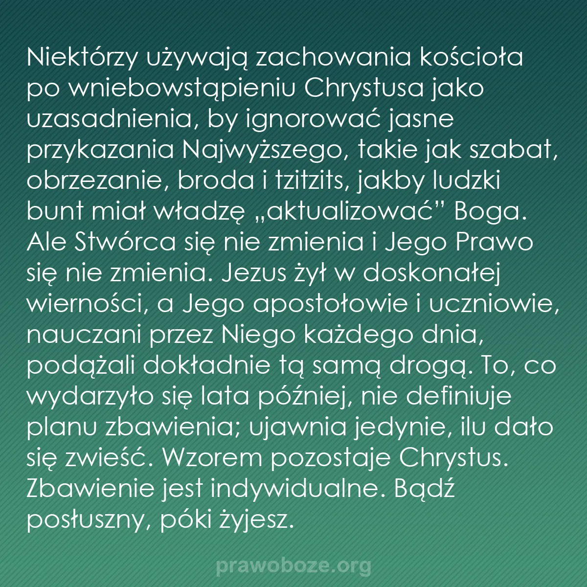 b0085 - Grafika o Prawie Bożym: Niektórzy używają zachowania kościoła po wniebowstąpieniu Chrystusa...