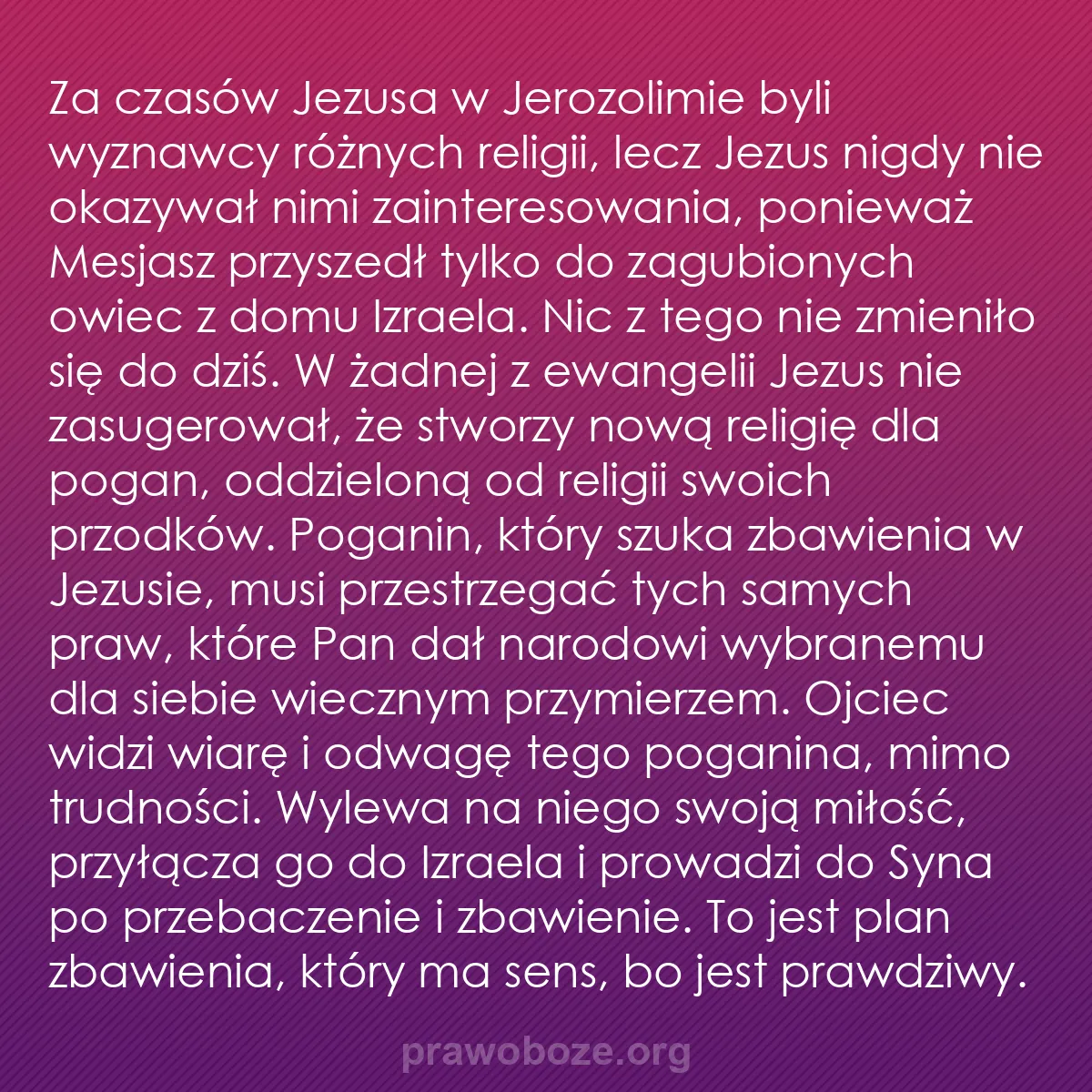 b0121 - Grafika o Prawie Bożym: Za czasów Jezusa w Jerozolimie byli wyznawcy różnych religii,...