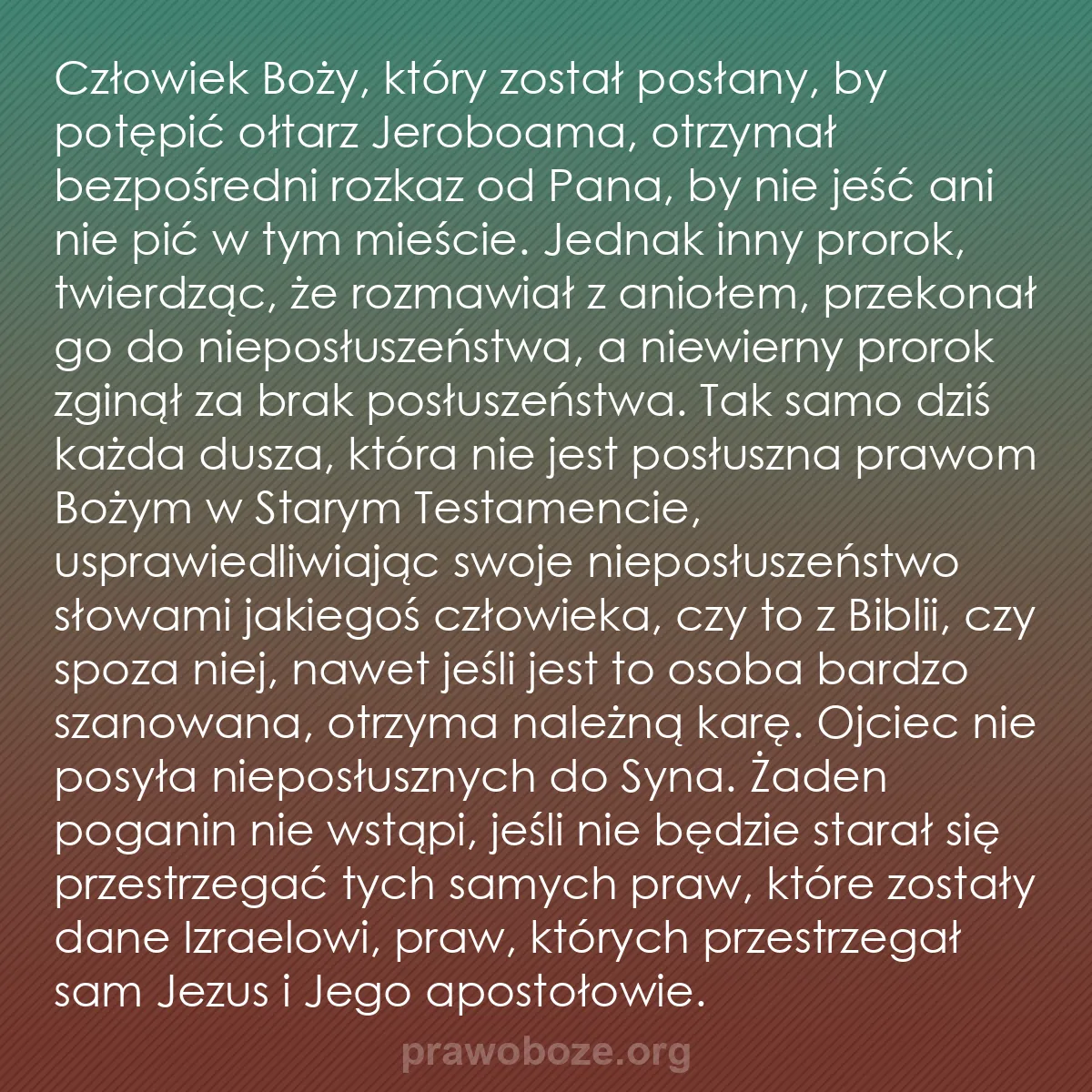 b0193 - Grafika o Prawie Bożym: Człowiek Boży, który został posłany, by potępić ołtarz Jeroboama,...