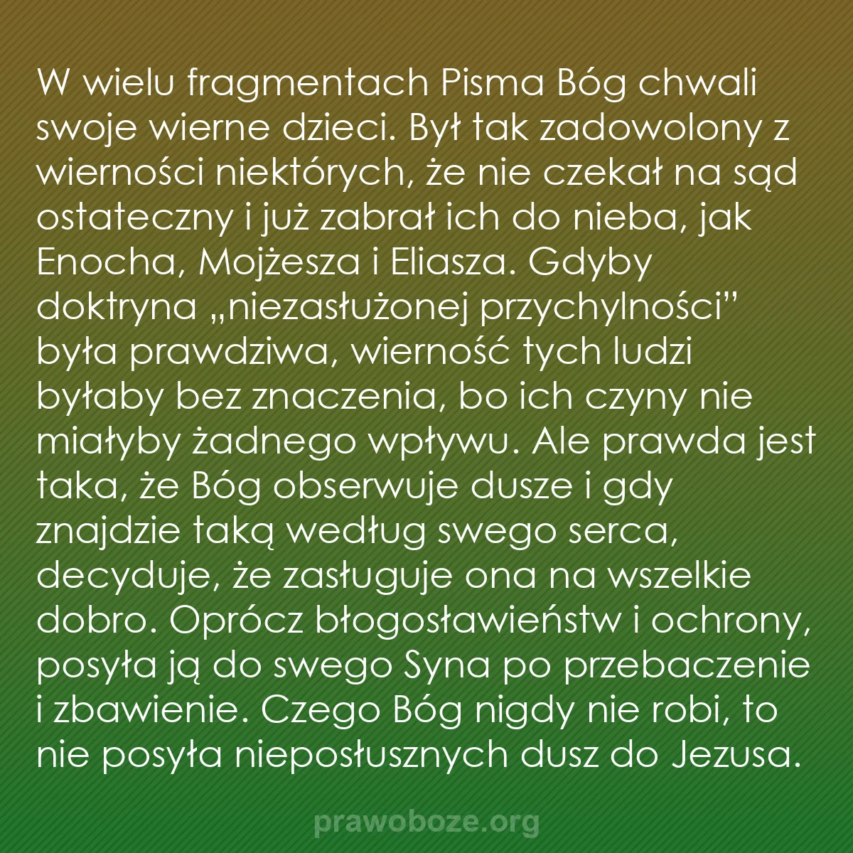 b0236 - Grafika o Prawie Bożym: W wielu fragmentach Pisma Bóg chwali swoje wierne dzieci. Był...