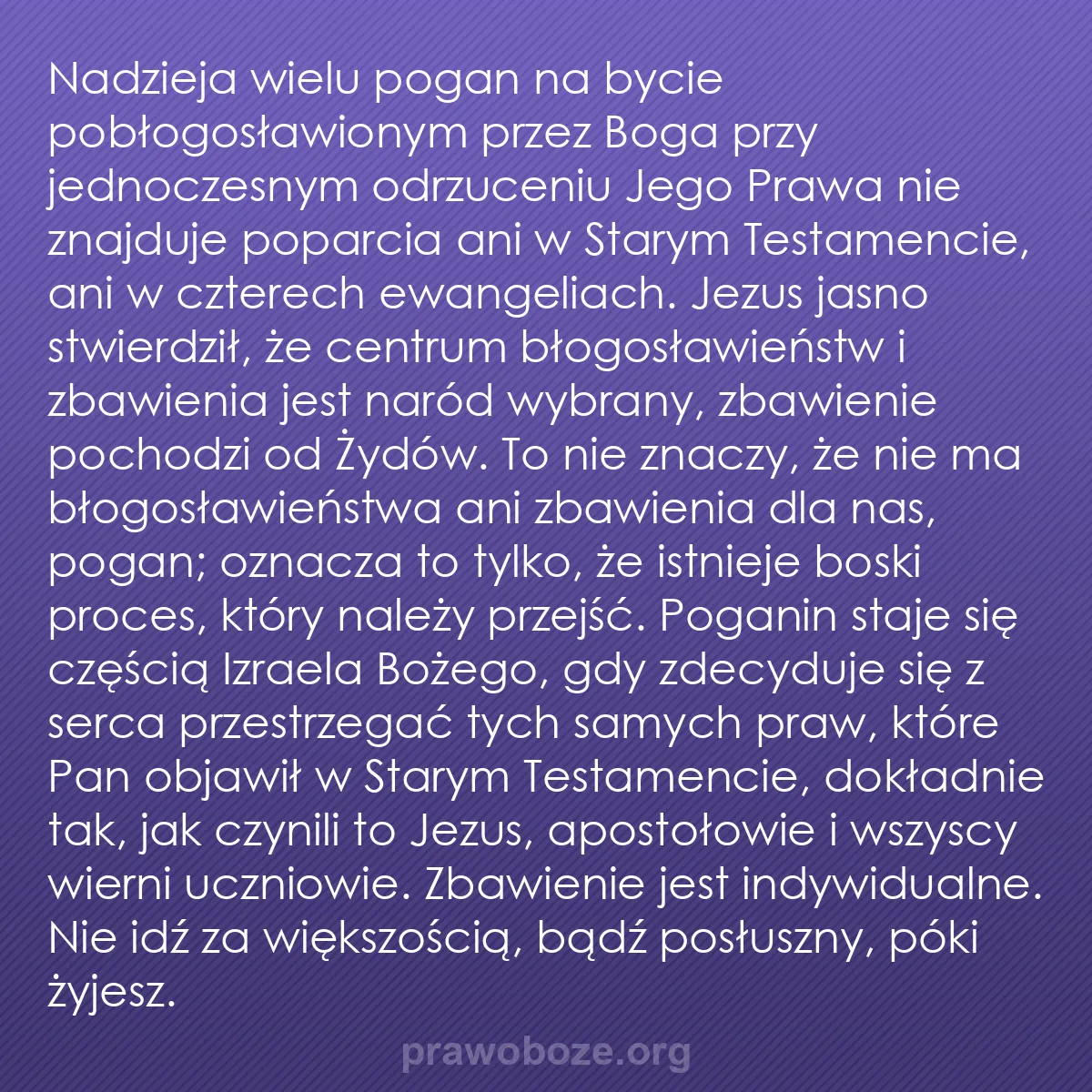 b0298 - Grafika o Prawie Bożym: Nadzieja wielu pogan na bycie pobłogosławionym przez Boga przy...