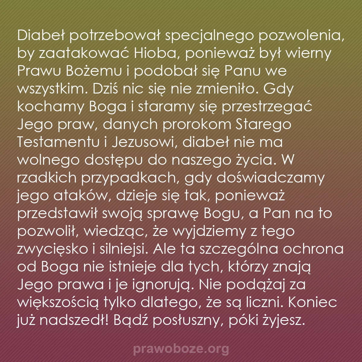 b0308 - Grafika o Prawie Bożym: Diabeł potrzebował specjalnego pozwolenia, by zaatakować Hioba,...