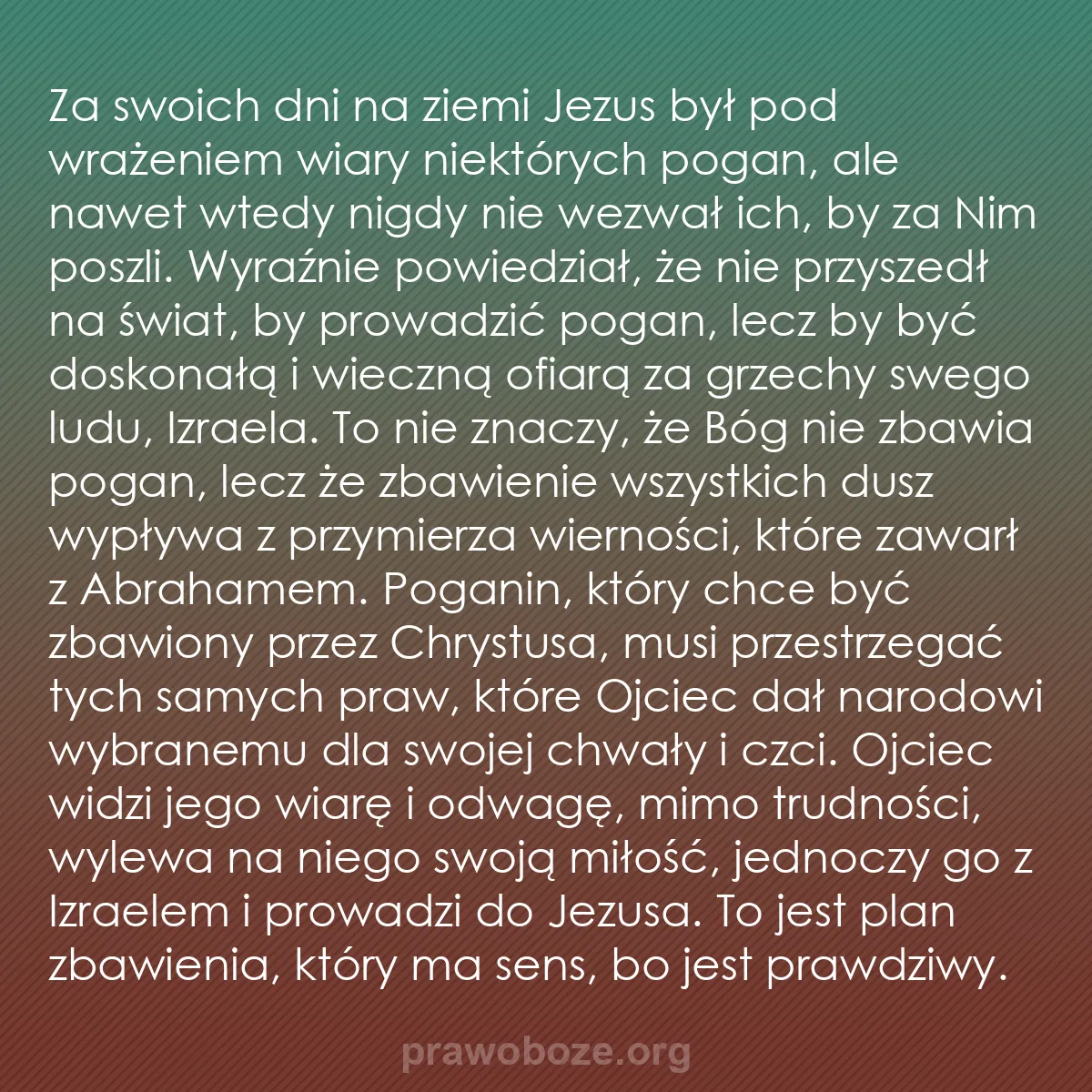 b0313 - Grafika o Prawie Bożym: Za swoich dni na ziemi Jezus był pod wrażeniem wiary niektórych...