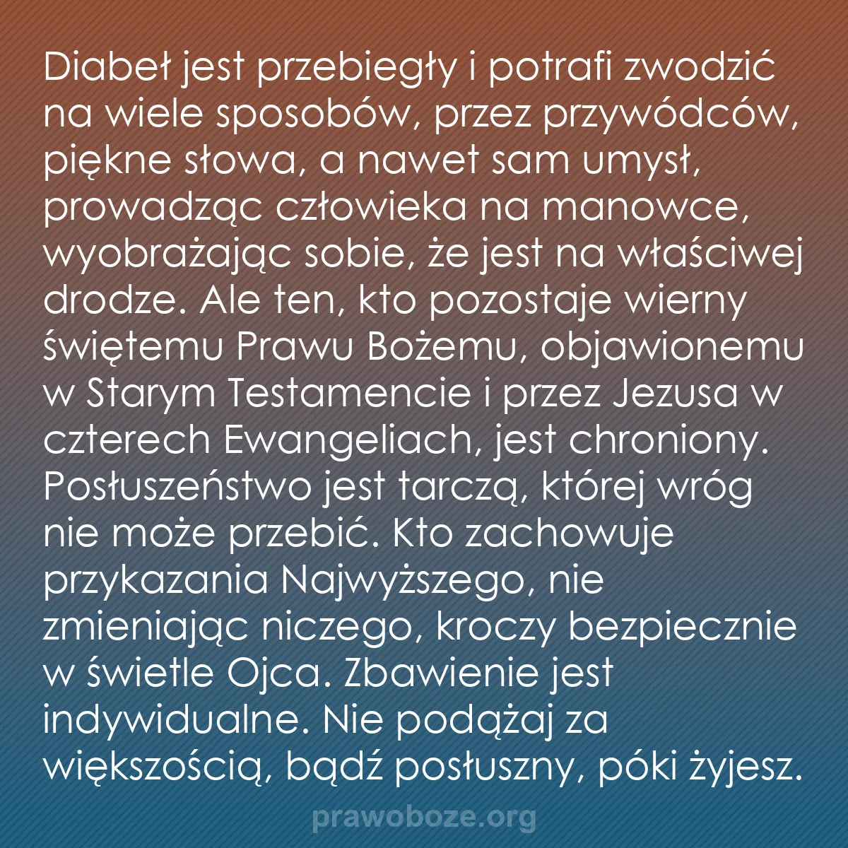 b0332 - Grafika o Prawie Bożym: Diabeł jest przebiegły i potrafi zwodzić na wiele sposobów,...
