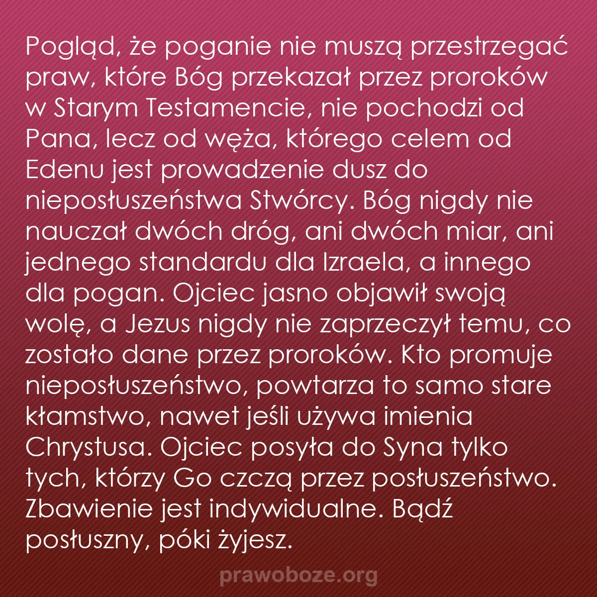 b0339 - Grafika o Prawie Bożym: Pogląd, że poganie nie muszą przestrzegać praw, które Bóg przekazał...