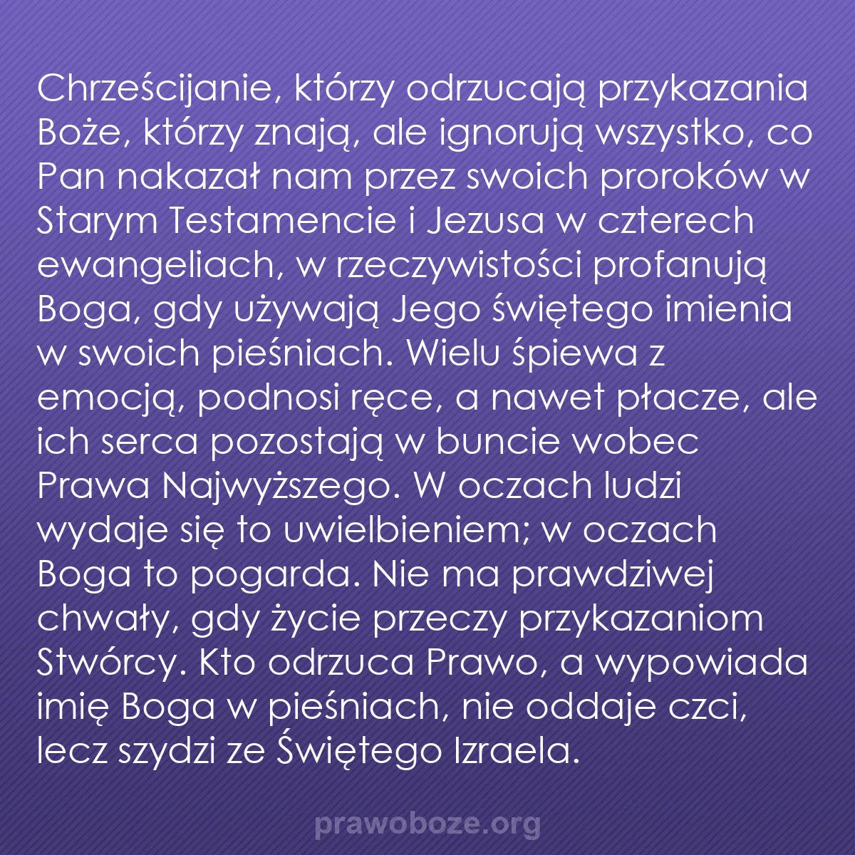 b0358 - Grafika o Prawie Bożym: Chrześcijanie, którzy odrzucają przykazania Boże, którzy znają,...