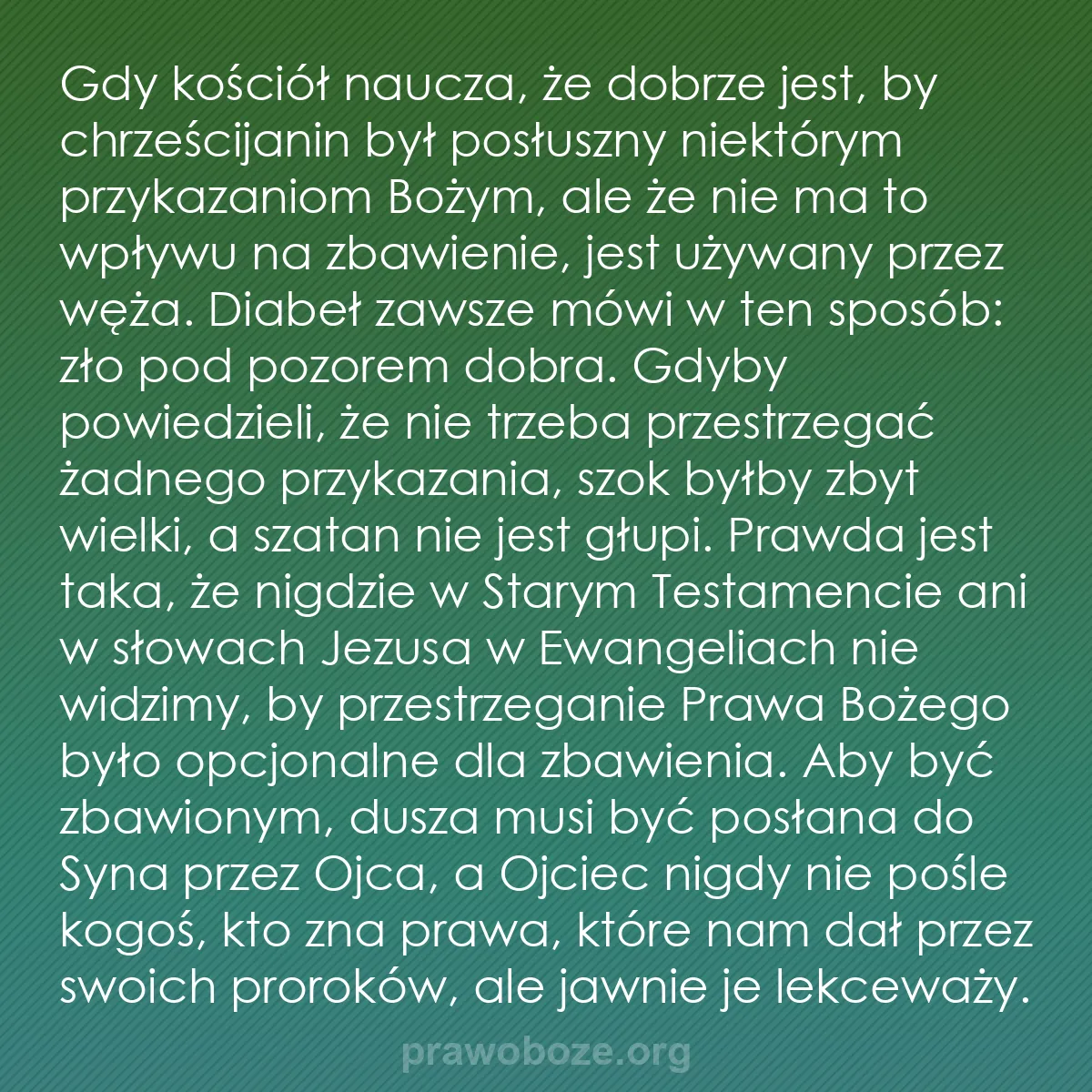 b0410 - Grafika o Prawie Bożym: Gdy kościół naucza, że dobrze jest, by chrześcijanin był posłuszny...