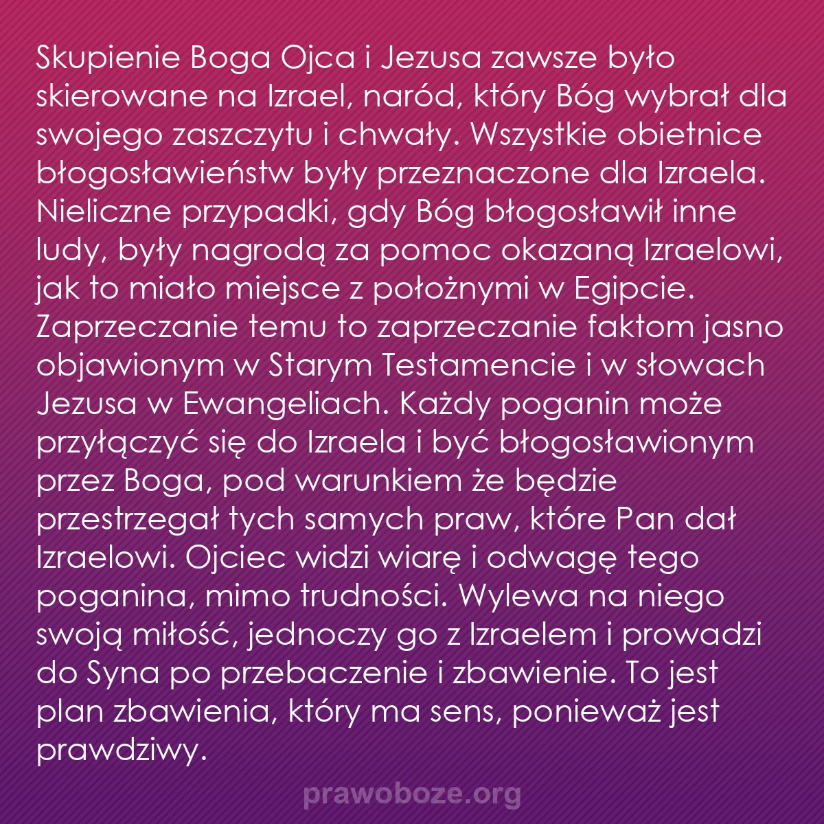 b0461 - Grafika o Prawie Bożym: Skupienie Boga Ojca i Jezusa zawsze było skierowane na Izrael,...