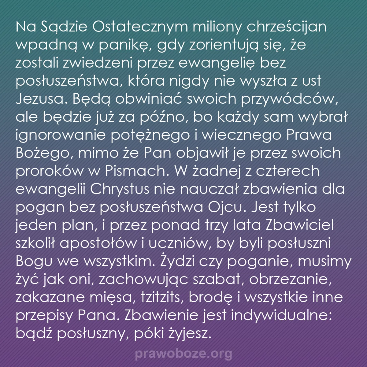 b0464 - Grafika o Prawie Bożym: Na Sądzie Ostatecznym miliony chrześcijan wpadną w panikę, gdy...