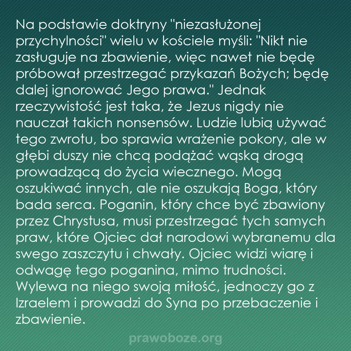 b0465 - Grafika o Prawie Bożym: Na podstawie doktryny "niezasłużonej przychylności" wielu w...