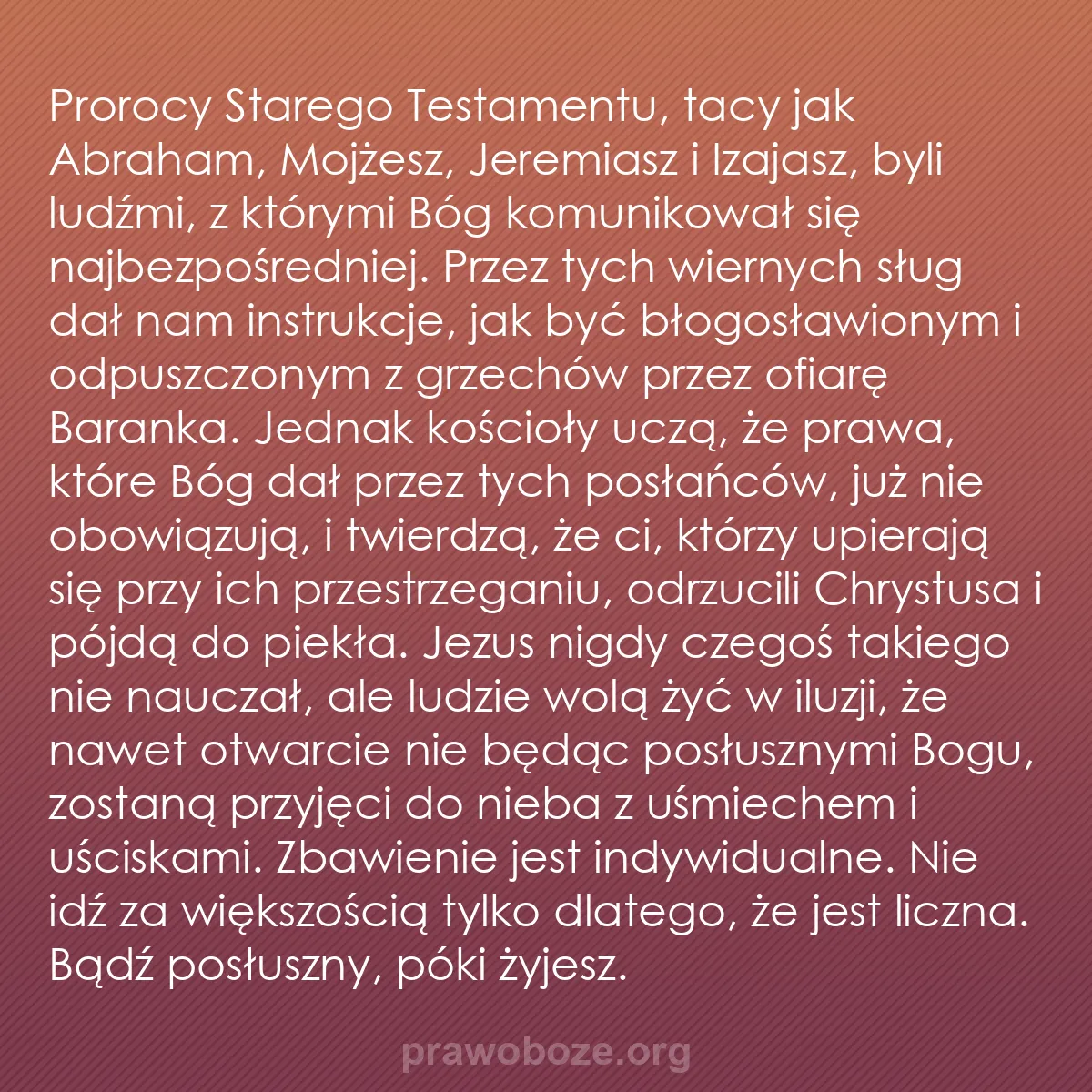 b0526 - Grafika o Prawie Bożym: Prorocy Starego Testamentu, tacy jak Abraham, Mojżesz, Jeremiasz...