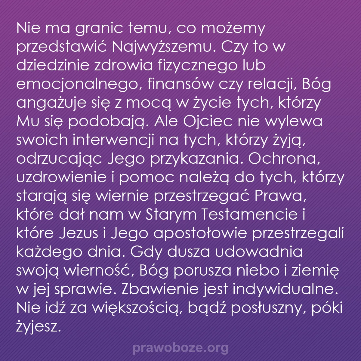 b0531 - Grafika o Prawie Bożym: Nie ma granic temu, co możemy przedstawić Najwyższemu. Czy to...