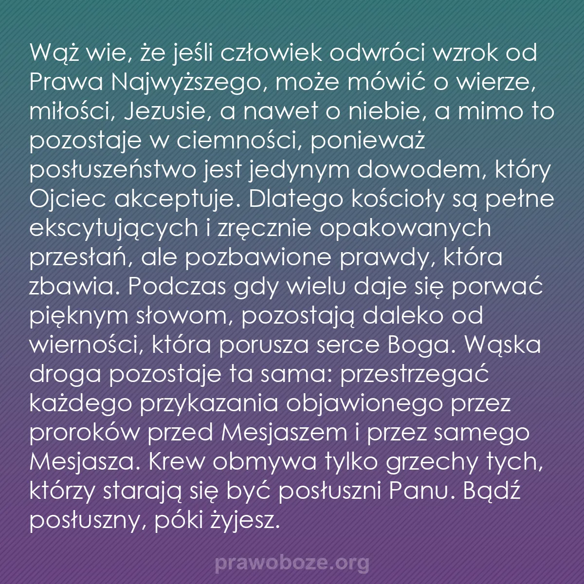 b0544 - Grafika o Prawie Bożym: Wąż wie, że jeśli człowiek odwróci wzrok od Prawa Najwyższego,...