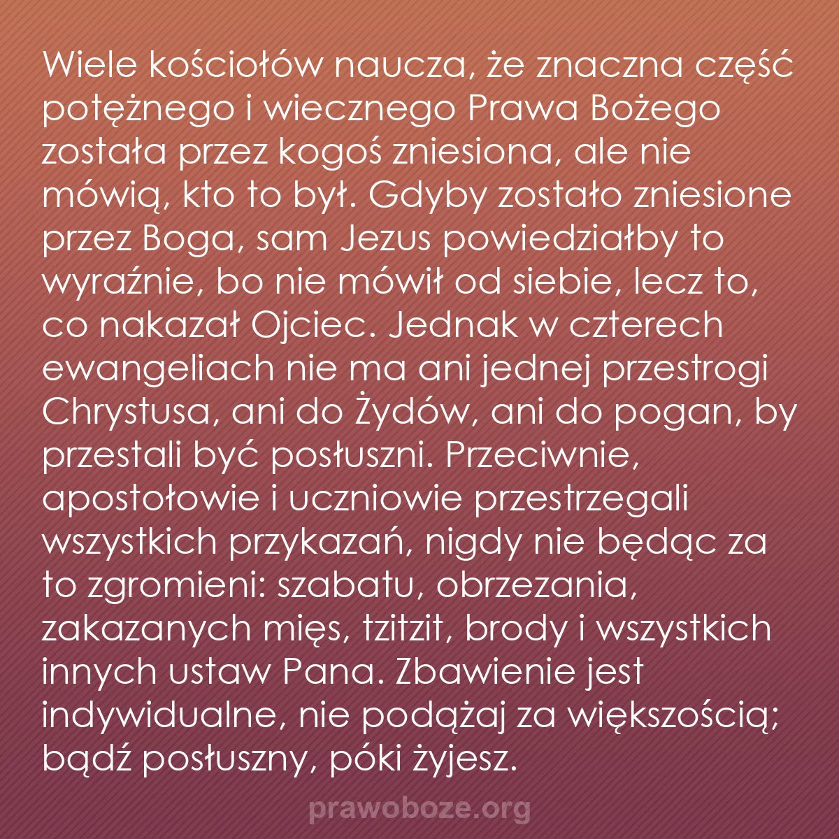 b0586 - Grafika o Prawie Bożym: Wiele kościołów naucza, że znaczna część potężnego i wiecznego...